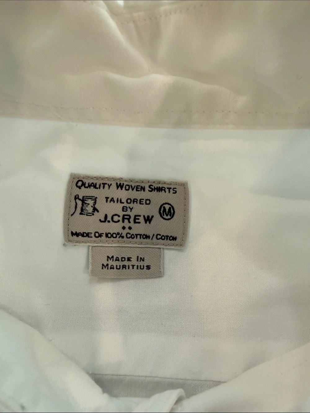 J. Crew White Button-Down Oxford Shirt